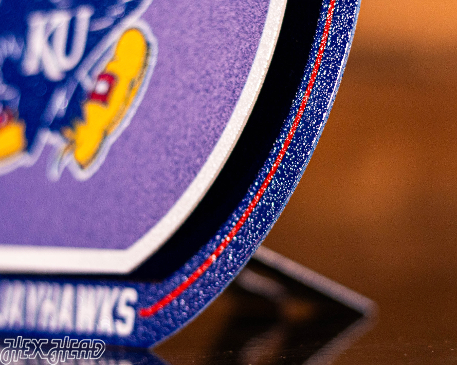 Kansas Jayhawks "Double Play" On the Shelf or on the Wall Art