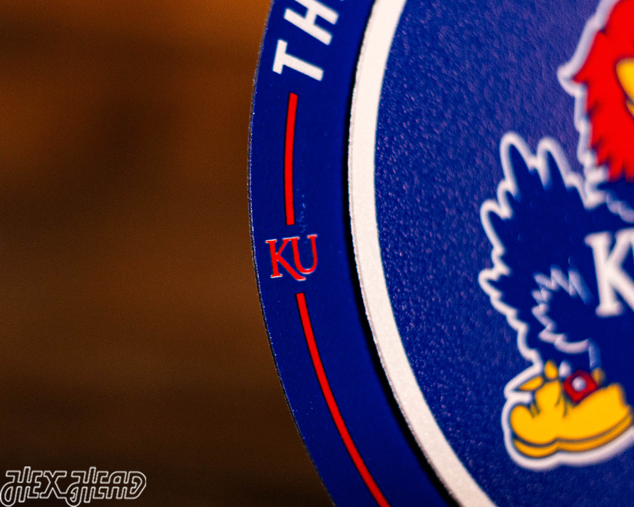 Kansas Jayhawks "Double Play" On the Shelf or on the Wall Art