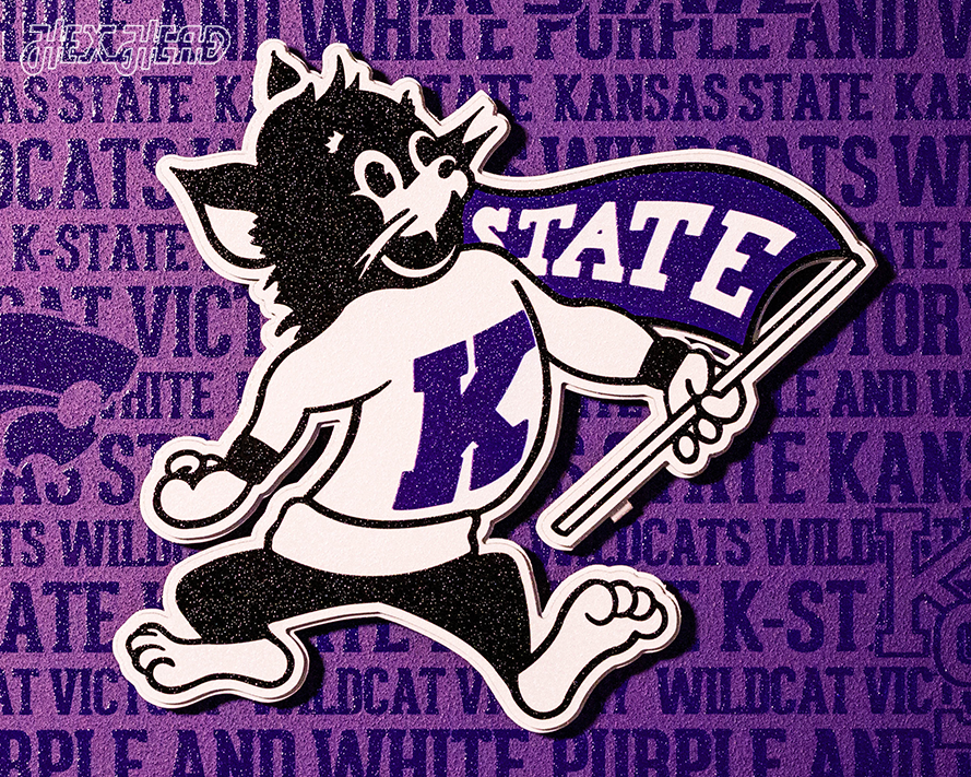 Kansas State Wildcats CRAFT SERIES 3D Embossed Metal Wall Art