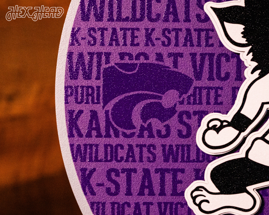 Kansas State Wildcats CRAFT SERIES 3D Embossed Metal Wall Art