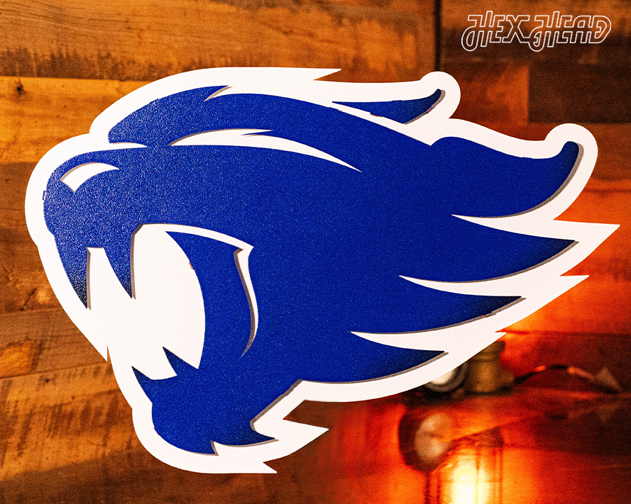 Kentucky Wildcats WILDCAT 3D Vintage Metal Wall Art