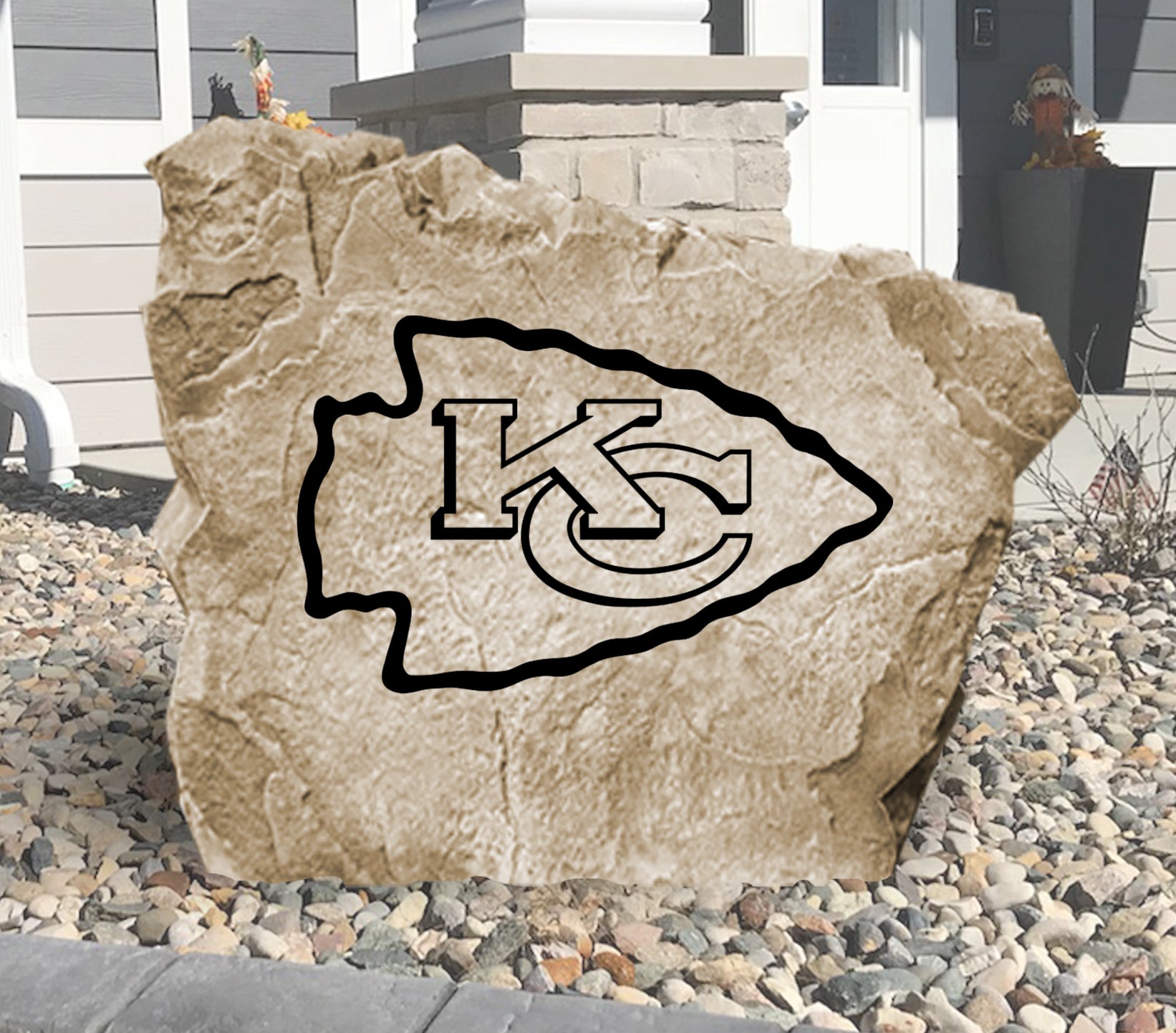 Kansas City Chiefs Design-A-Stone Landscape Art