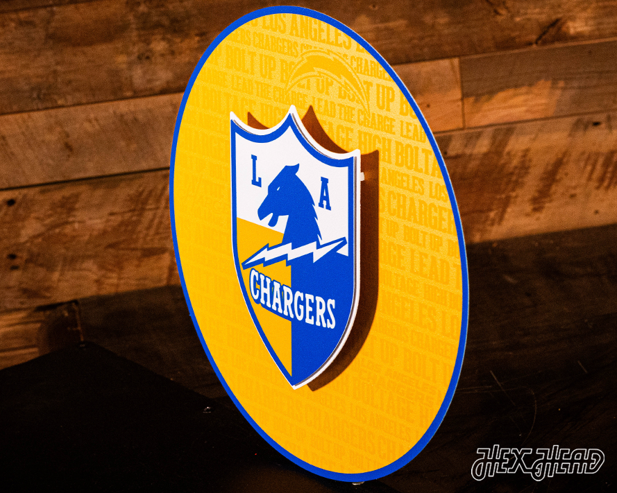 Los Angeles Chargers CRAFT SERIES 3D Embossed Metal Wall Art