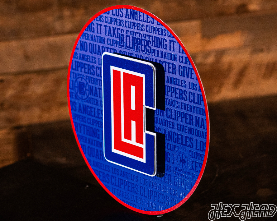 Los Angeles Clippers CRAFT SERIES 3D Embossed Metal Wall Art