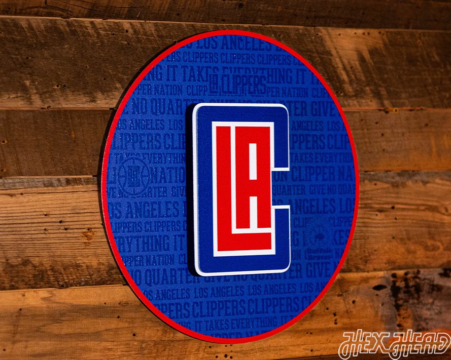 Los Angeles Clippers CRAFT SERIES 3D Embossed Metal Wall Art