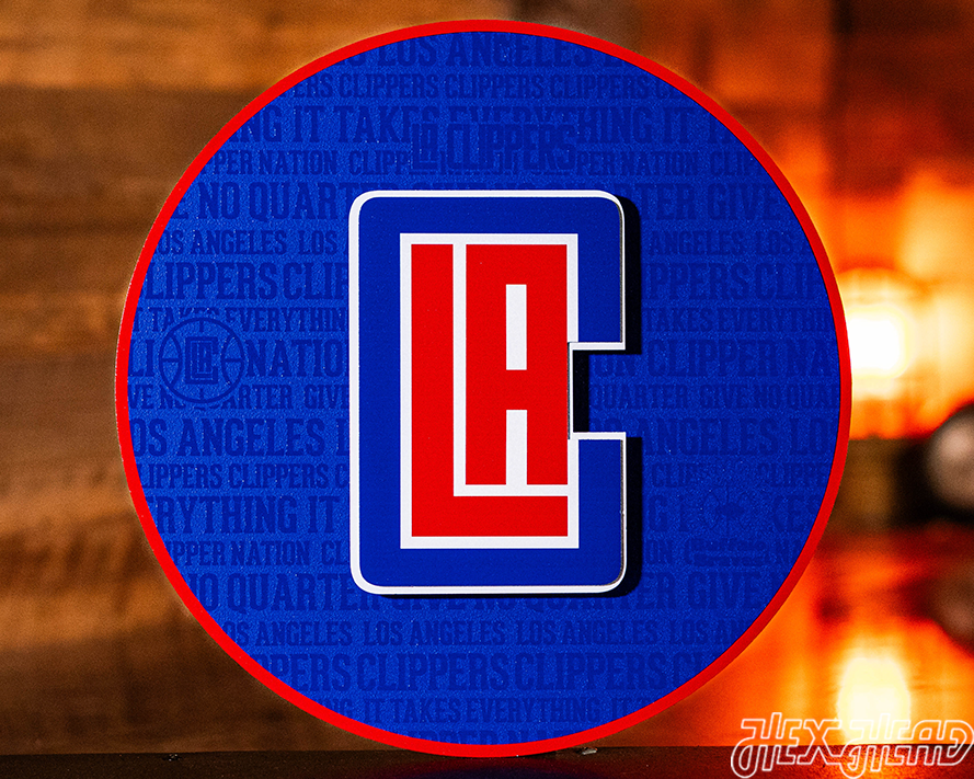 Los Angeles Clippers CRAFT SERIES 3D Embossed Metal Wall Art