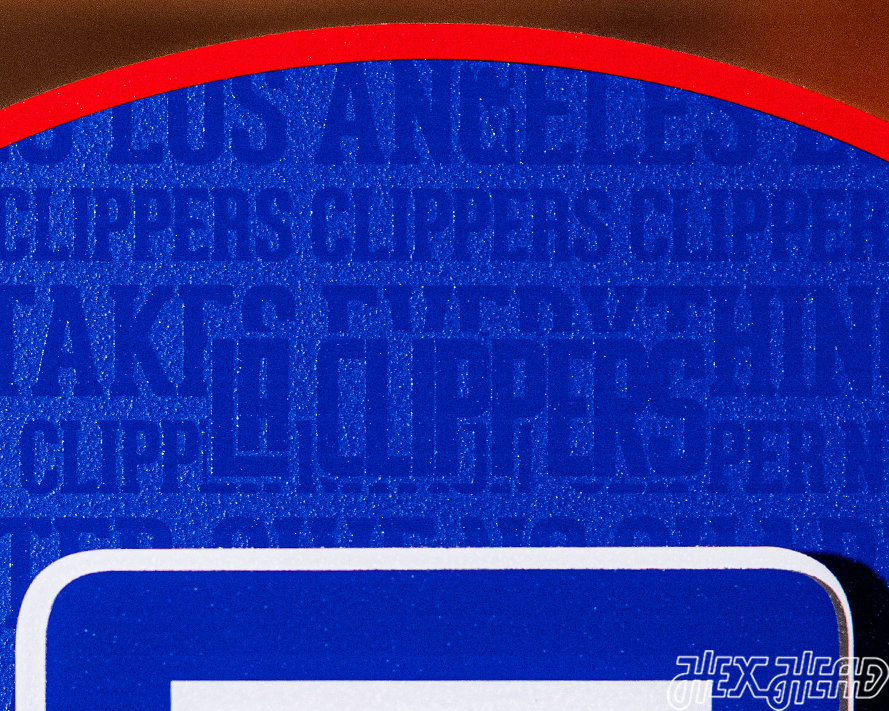 Los Angeles Clippers CRAFT SERIES 3D Embossed Metal Wall Art