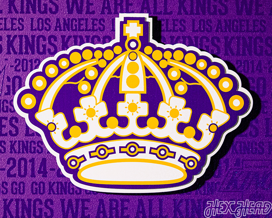 Los Angeles Kings CRAFT SERIES 3D Embossed Metal Wall Art