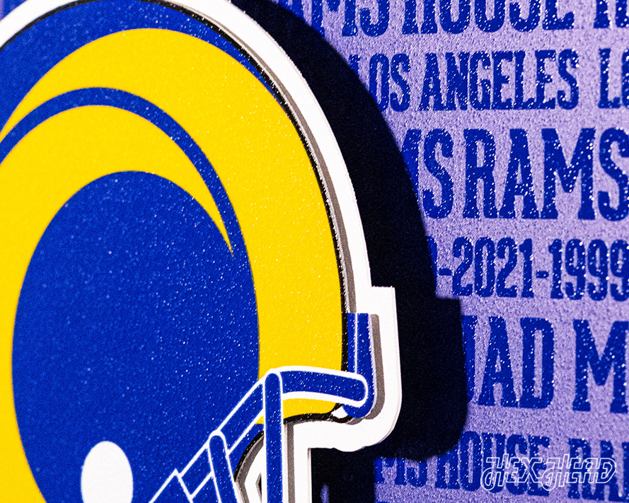 Los Angeles Rams CRAFT SERIES 3D Embossed Metal Wall Art