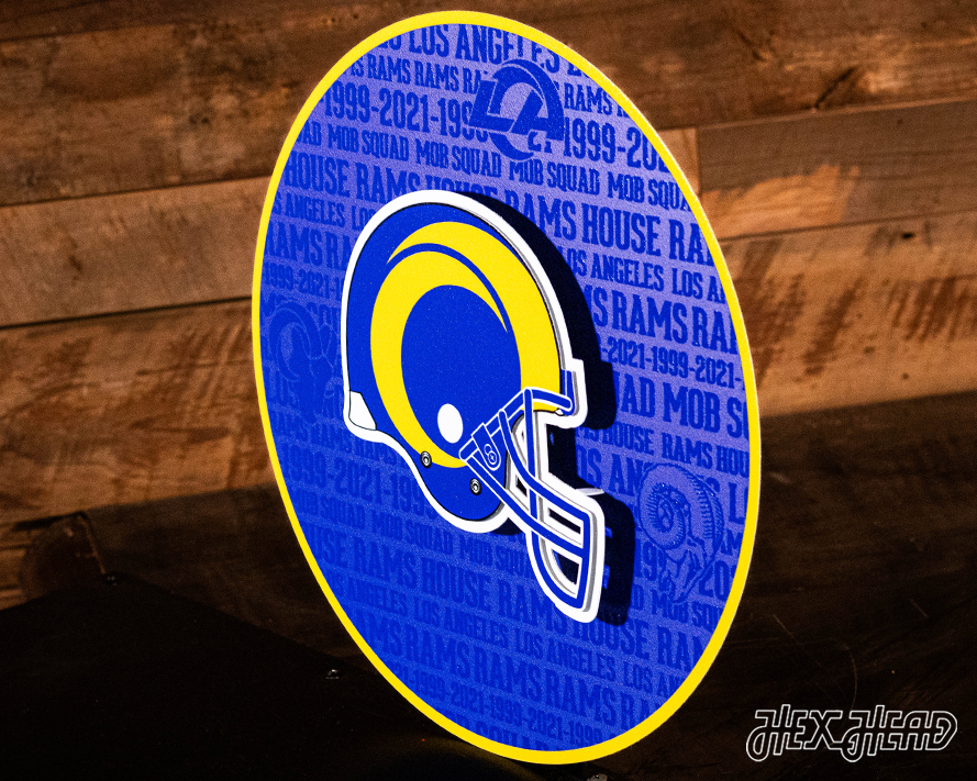 Los Angeles Rams CRAFT SERIES 3D Embossed Metal Wall Art