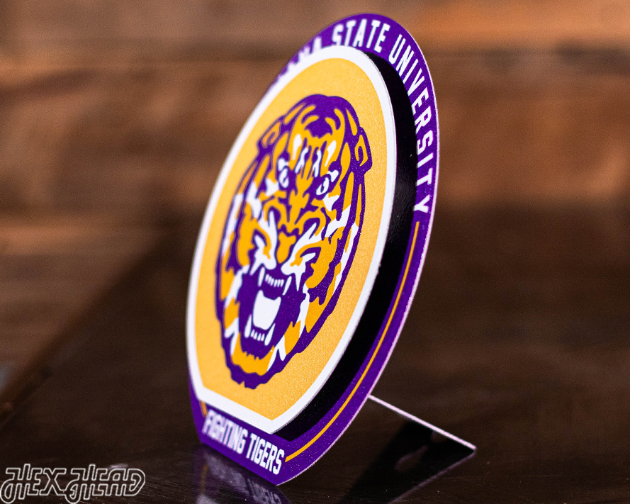 LSU Tigers "Double Play" On the Shelf or on the Wall Art