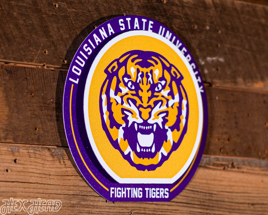 LSU Tigers "Double Play" On the Shelf or on the Wall Art