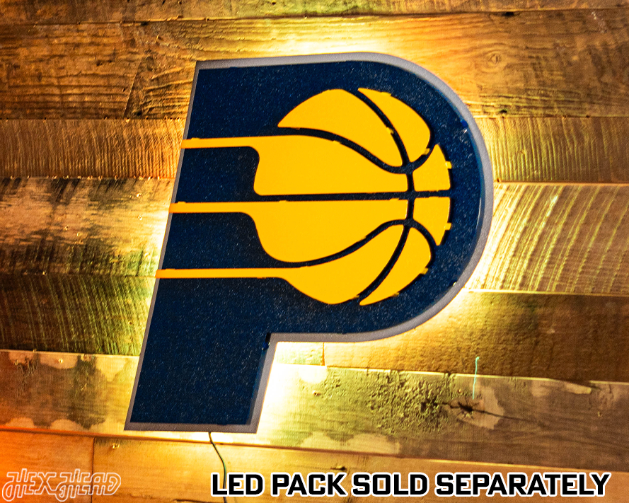 Indiana Pacers 3D Vintage Metal Wall Art