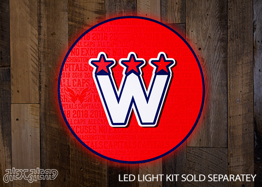 Washington Capitals CRAFT SERIES 3D Embossed Metal Wall Art