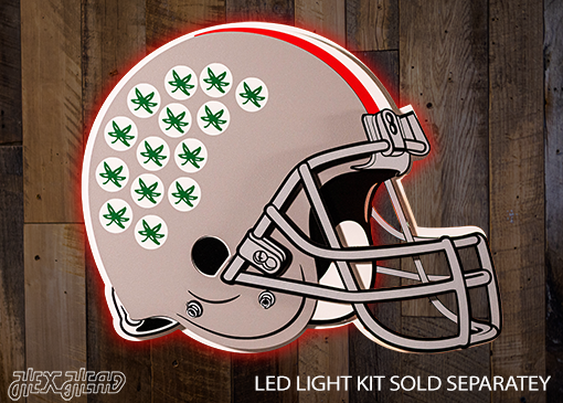 BLITZ COLLECTION - 8 LAYER Ohio State 3D Metal Wall Art