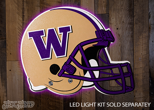 BLITZ COLLECTION - 8 LAYER Washington Huskies 3D Metal Wall Art