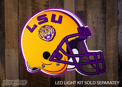 BLITZ COLLECTION - 8 LAYER LSU Tigers 3D Metal Wall Art