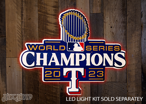 Texas Rangers 2023 World Series 3D Metal Wall Art