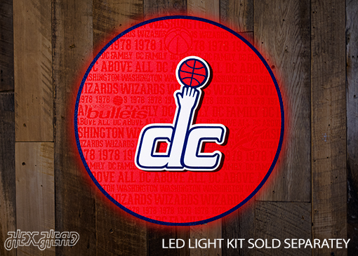 Washington Wizards CRAFT SERIES 3D Embossed Metal Wall Art