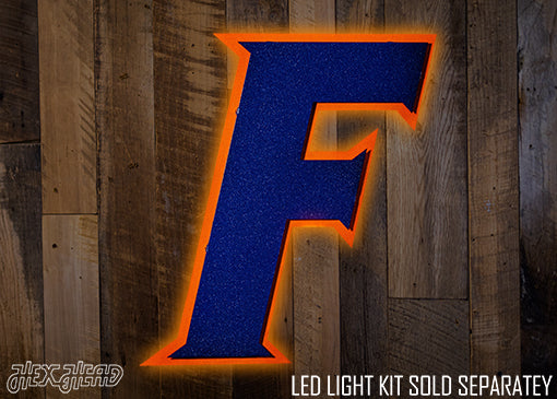 Florida Blue "F" 3D Metal Wall Art