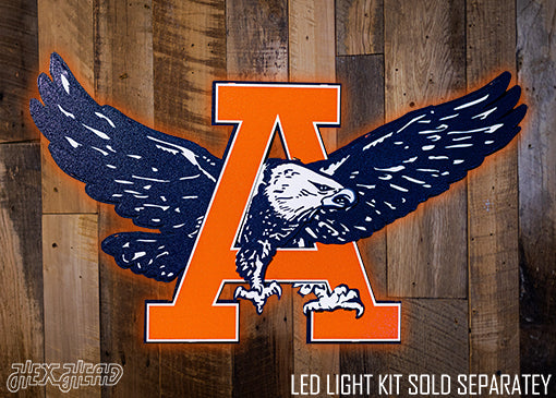 Auburn War Eagles VAULT 3D Vintage Metal Wall Art