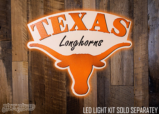 Texas Longhorns HEX HEAD EXCLUSIVE Design 3D Metal Art