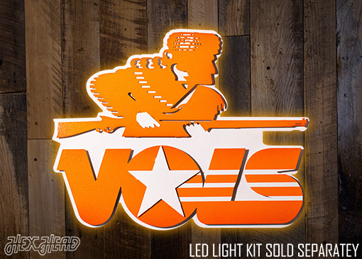 Tennessee Volunteers VOLS 1983 VAULT "Davy Crockett- Rifleman" 3D Vintage Metal Wall Art