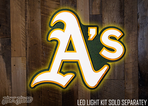 Oakland Athletics "A's" 3D Vintage Metal Wall Art