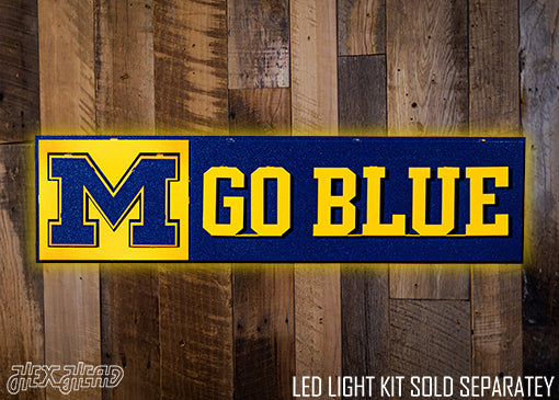 Michigan "GO BLUE!" 3D Metal Wall Art