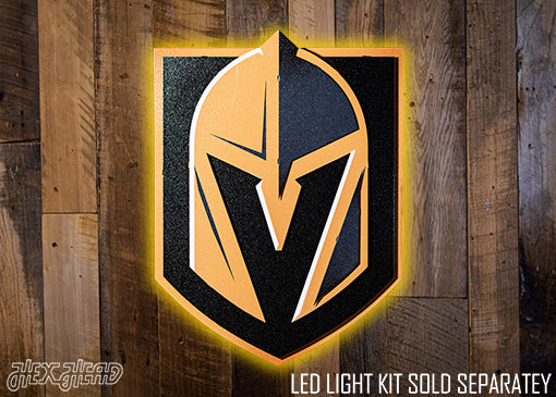 Vegas Golden Knights 3D Vintage Metal Wall Art