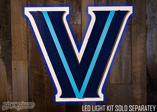 Villanova "V" 3D Metal Artwork