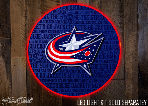 Columbus Blue Jackets CRAFT SERIES 3D Embossed Metal Wall Art