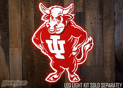 Indiana Hoosiers "1960's BISON" 3D Vintage Metal Wall Art