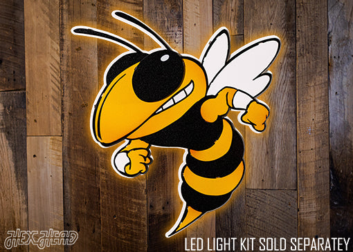 Georgia Tech "Buzz" Mascot 3D Metal Wall Art