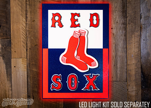 Boston Red Sox "60s Retro Banner" 3D Metal Wall Art