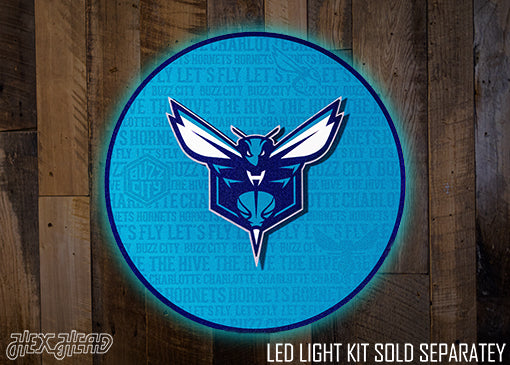 Charlotte Hornets CRAFT SERIES 3D Embossed Metal Wall Art