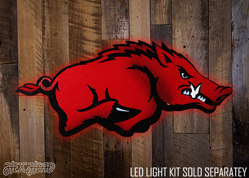 Arkansas Razorbacks "RUNNING TUSK" 3D Vintage Metal Wall Art