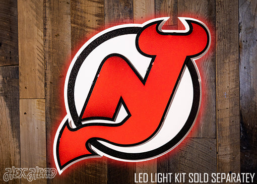 New Jersey Devils NHL 3D Vintage Metal Wall Art