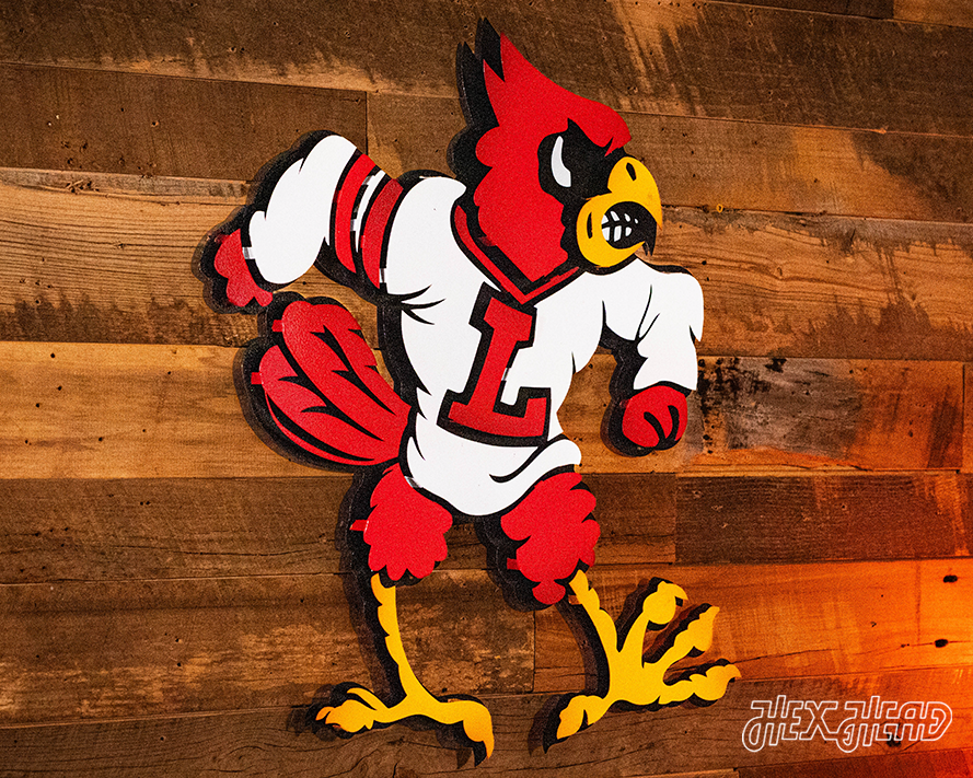 Louisville Cardinals VAULT "1978" 3D Vintage Metal Wall Art