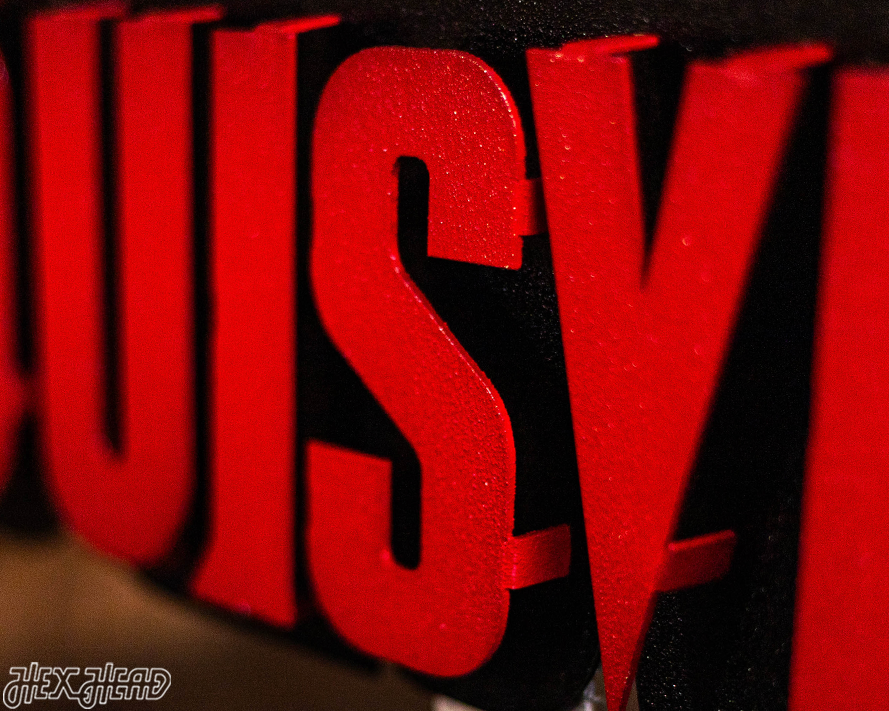 Louisville Cardinals Wordmark 3D Metal Wall Art