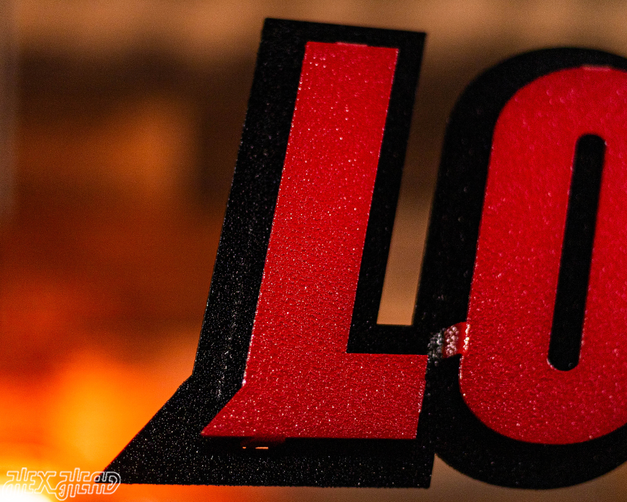 Louisville Cardinals Wordmark 3D Metal Wall Art