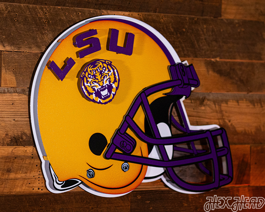 BLITZ COLLECTION - 8 LAYER LSU Tigers 3D Metal Wall Art