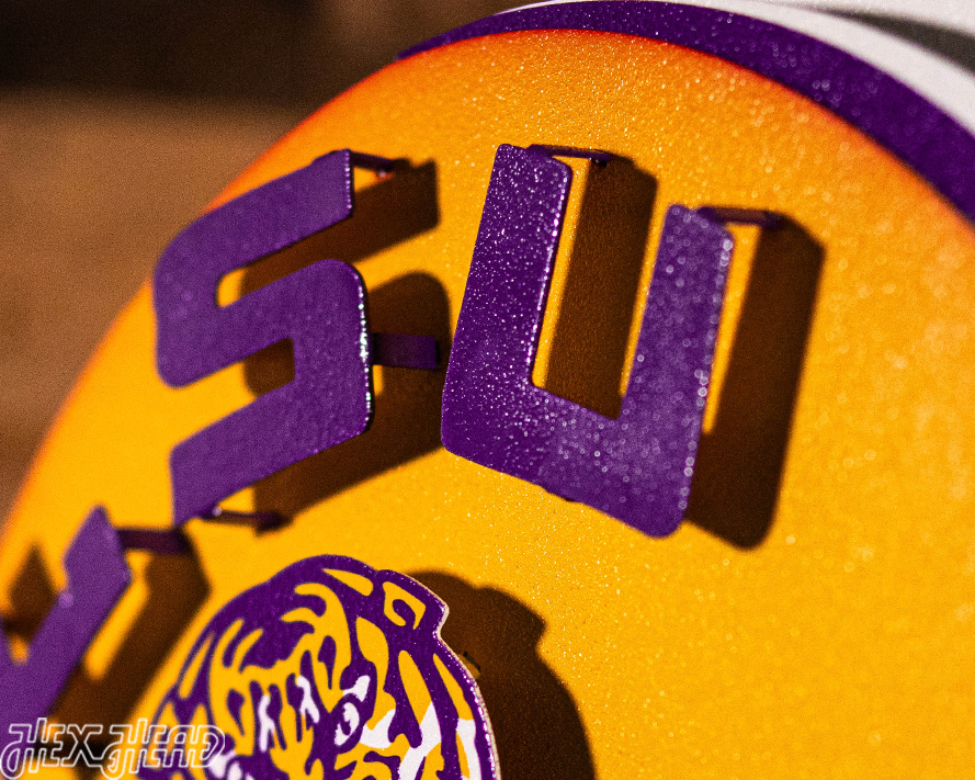 BLITZ COLLECTION - 8 LAYER LSU Tigers 3D Metal Wall Art