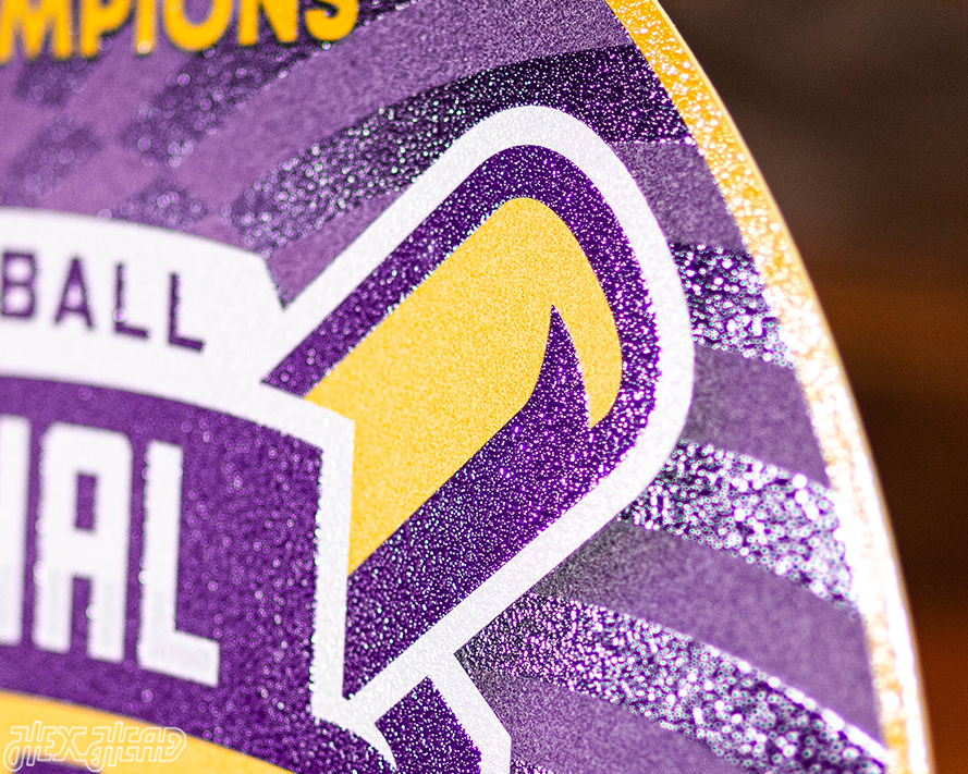 VARSITY Collection- LSU Tigers 2025 National Champions Distressed SINGLE Layer Wall Art