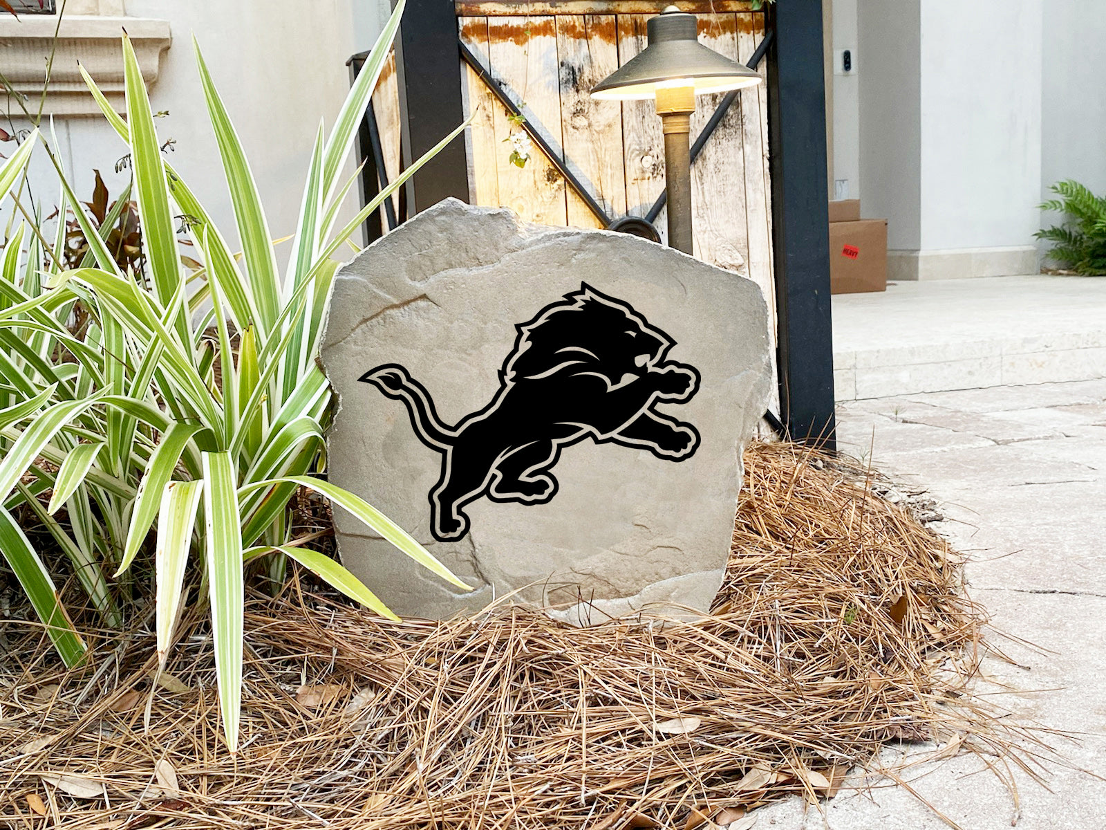 Detroit Lions Design-A-Stone Landscape Art