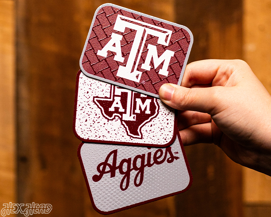Texas A&M Aggies - SET of 3 Magnets