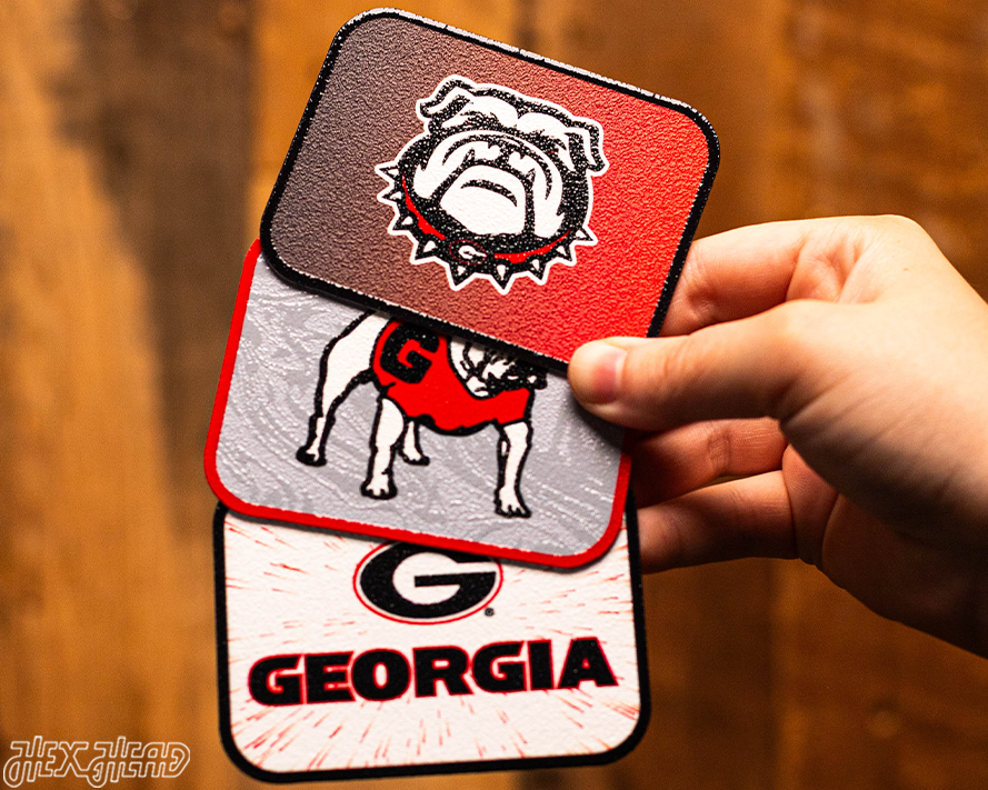 Georgia Bulldogs - SET of 3 Magnets