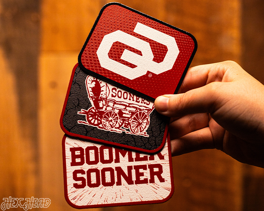 Oklahoma Sooners - SET of 3 Magnets