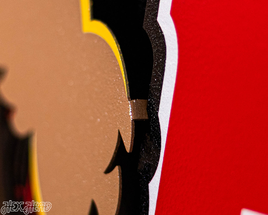 Maryland Terrapins "Testudo" 3D Vintage Metal Wall Art