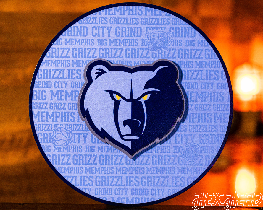 Memphis Grizzlies CRAFT SERIES 3D Metal Wall Art